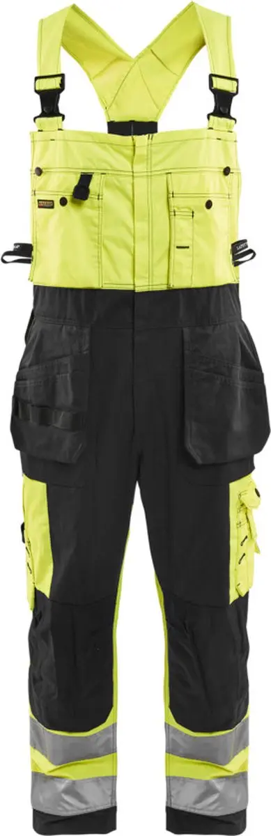 Blåkläder Bretelbroek High Vis 2603-1860 - 62 - Geel/Zwart