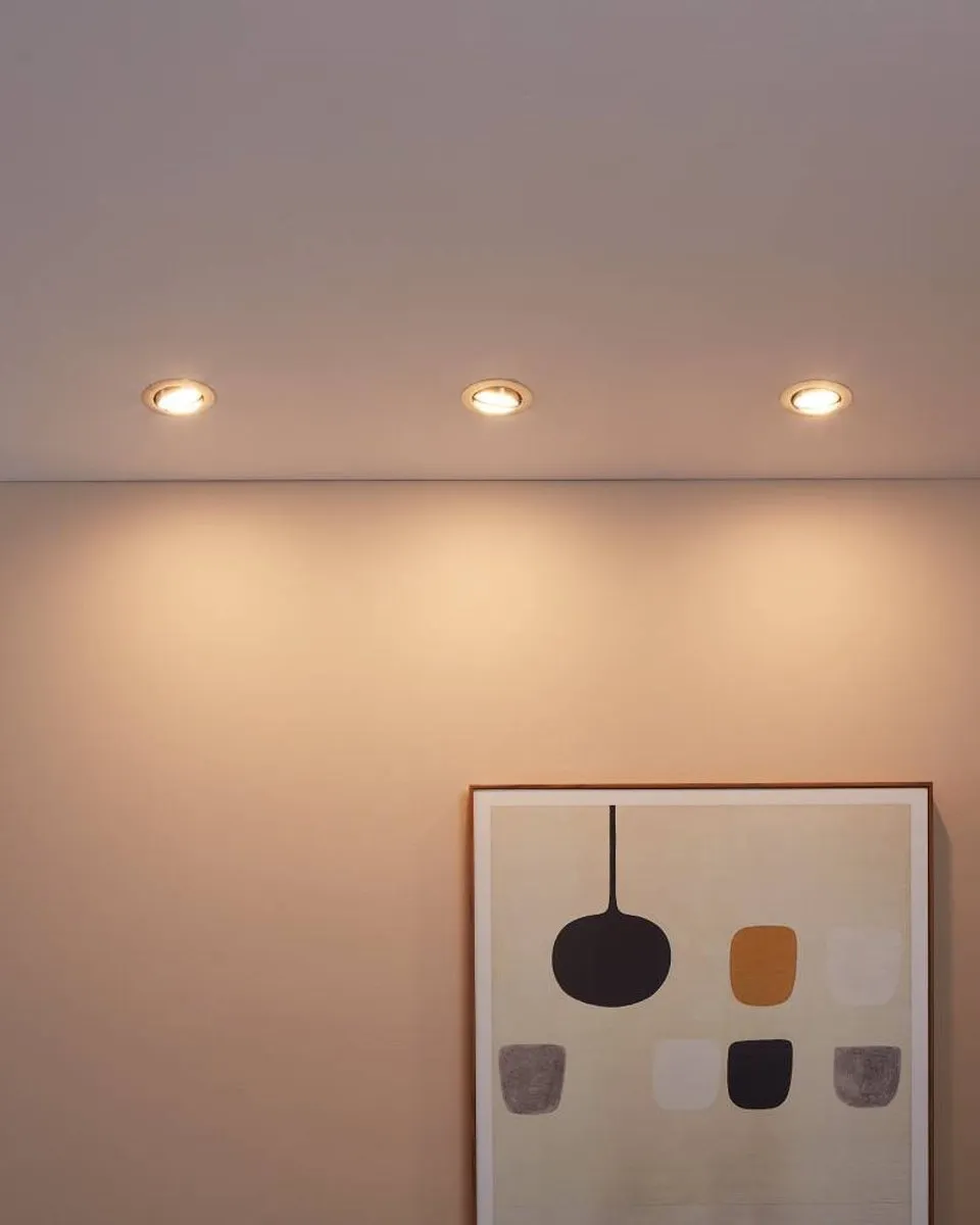 Eglo Peneto Inbouwspot LED Ø87mm Nikkel - Set 3 Stuks