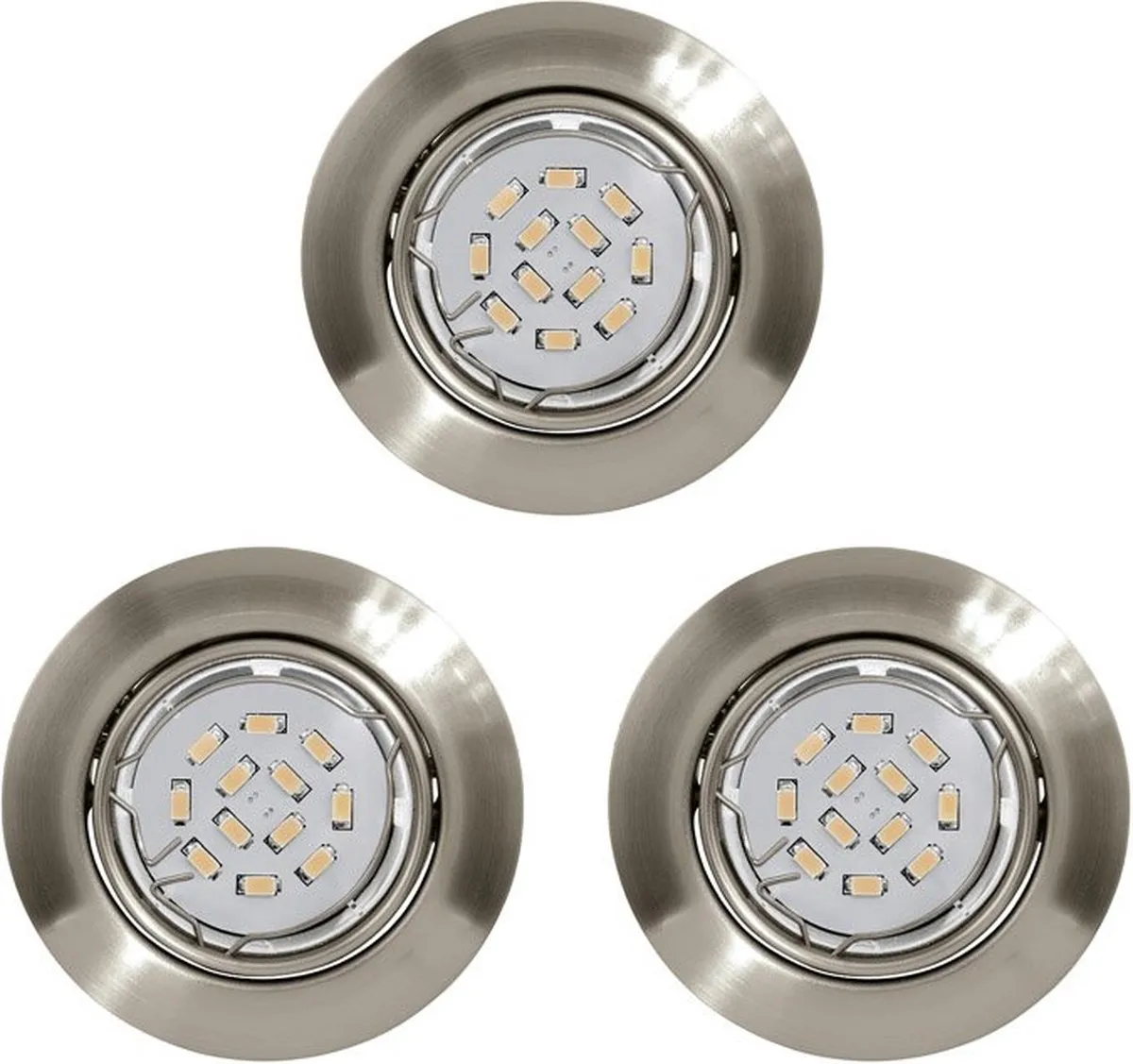 Eglo Peneto Inbouwspot LED Ø87mm Nikkel