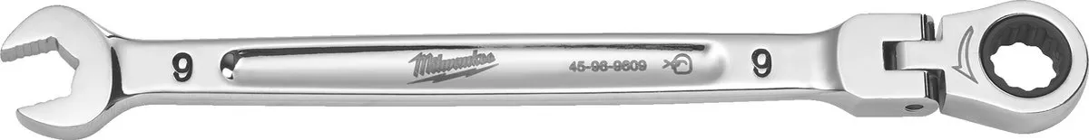 Milwaukee MAX BITE Flex Ringsteeksleutel 9mm - Ratelsleutel