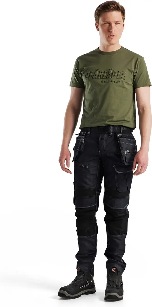 Blåkläder Werkbroek X1900 Denim Stretch - Maat 50 - Marineblauw - afbeelding 6 van 6