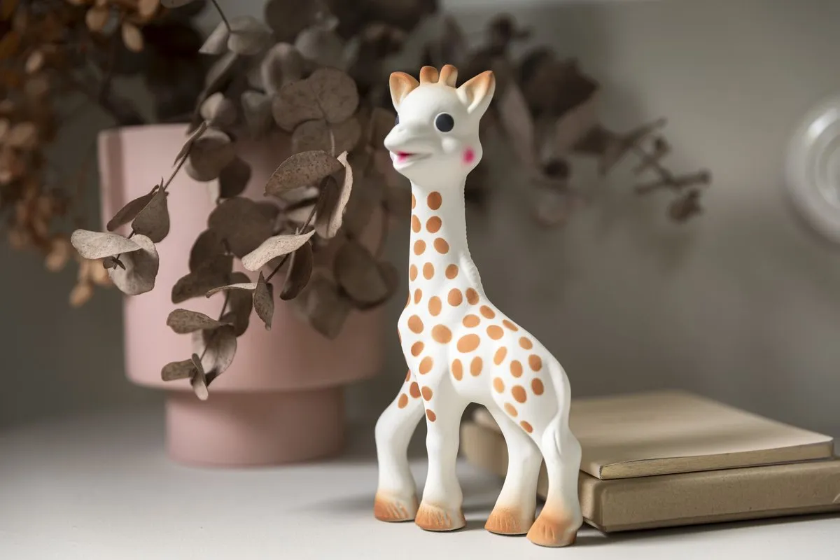Sophie de Giraf So'Pure Bijtspeeltje - 17cm - Beige/Bruin