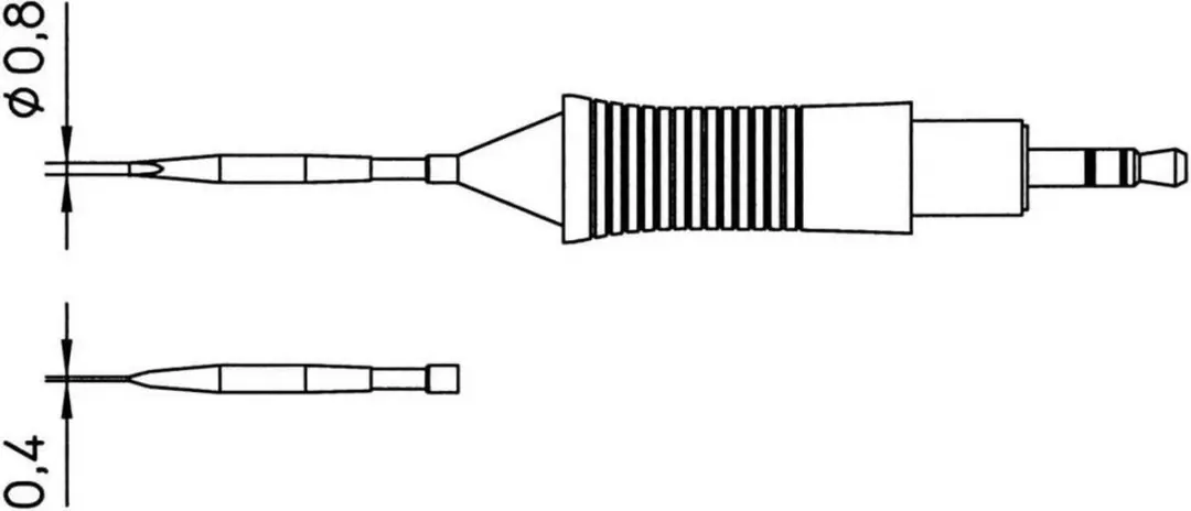 Weller RT9 T0054460999N Soldeerpunt Beitelvorm 0.8mm