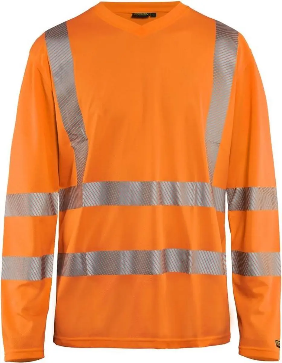 Blåkläder UV-T-shirt Lange mouw High Vis 3385-1013 - M - High Vis Oranje