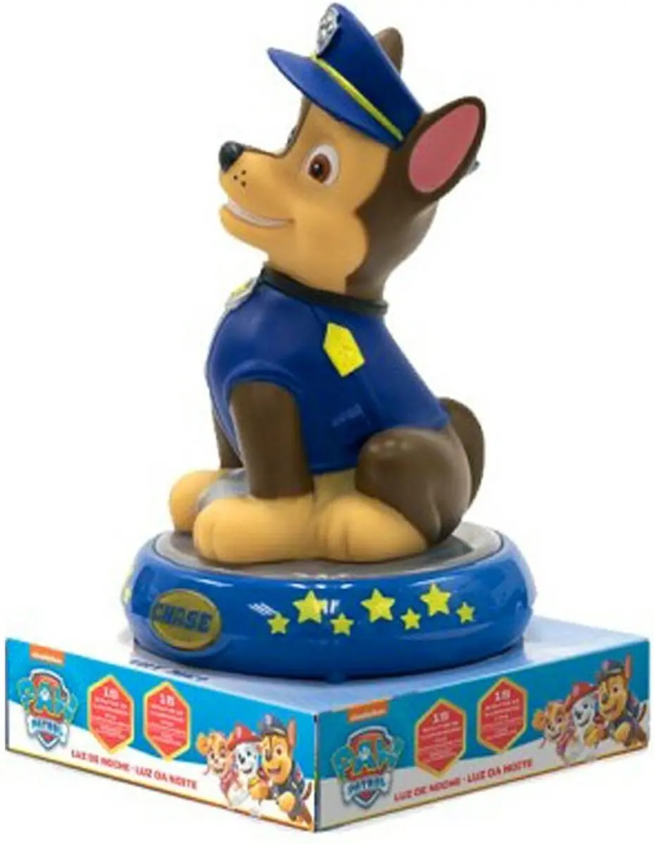 PAW Patrol 3D LED Nachtlamp Chase 25cm - Blauw