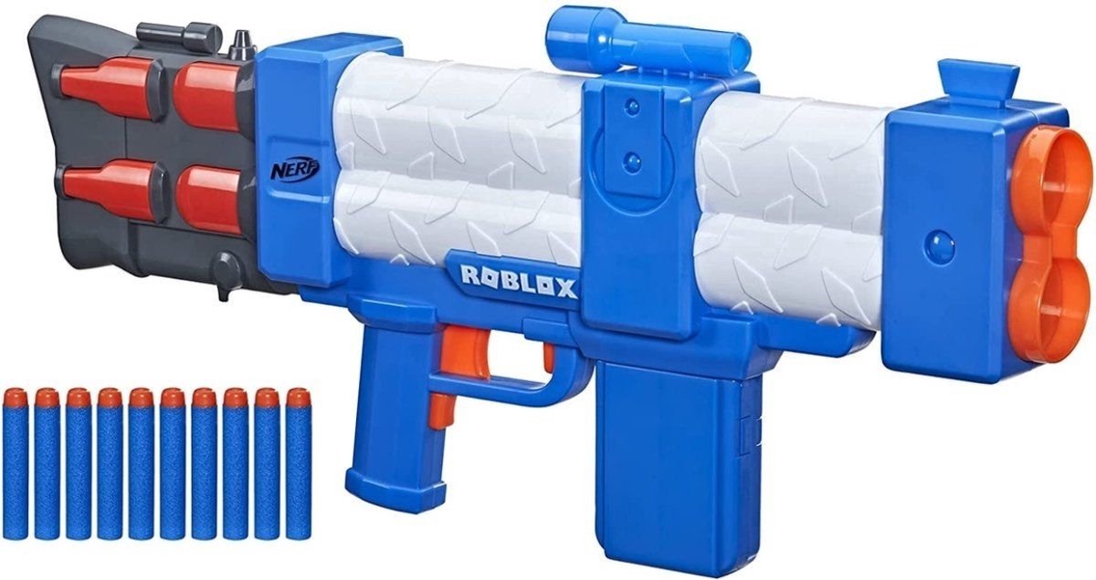 Hasbro Nerf Roblox Arsenal Pulse Laser - Gemotoriseerde dartblaster met 10 darts