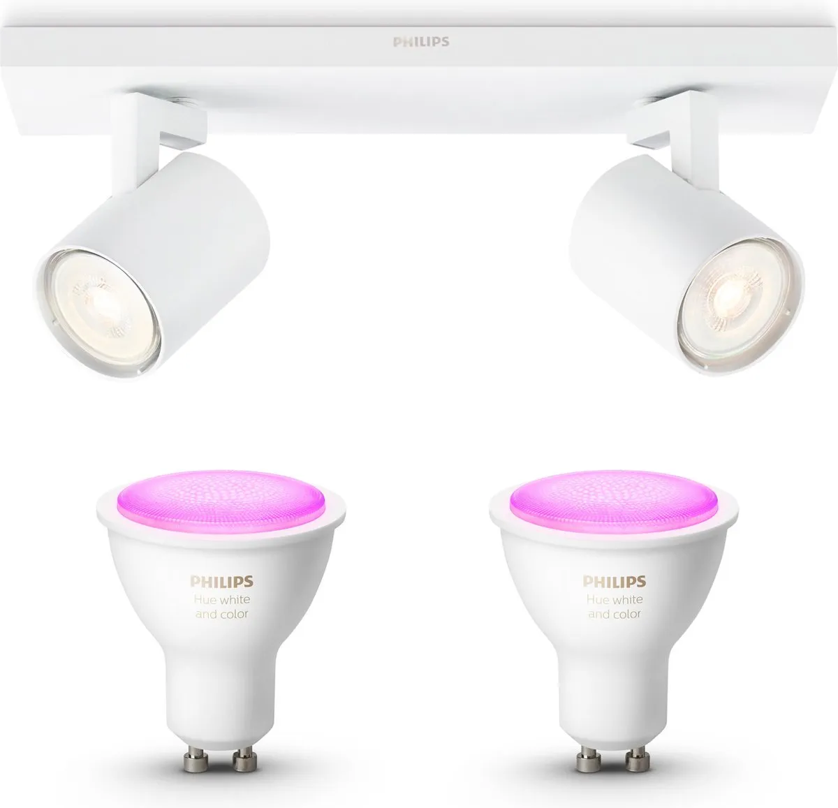 Philips Hue Runner Opbouwspot 2x GU10 RGBW