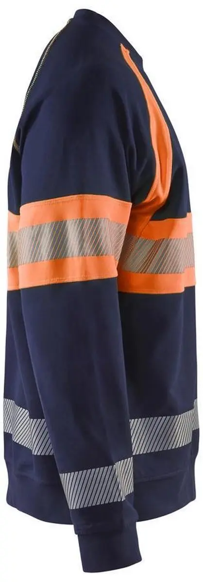 Blåkläder Sweater High Vis 3359-1158 - Marineblauw/Oranje S