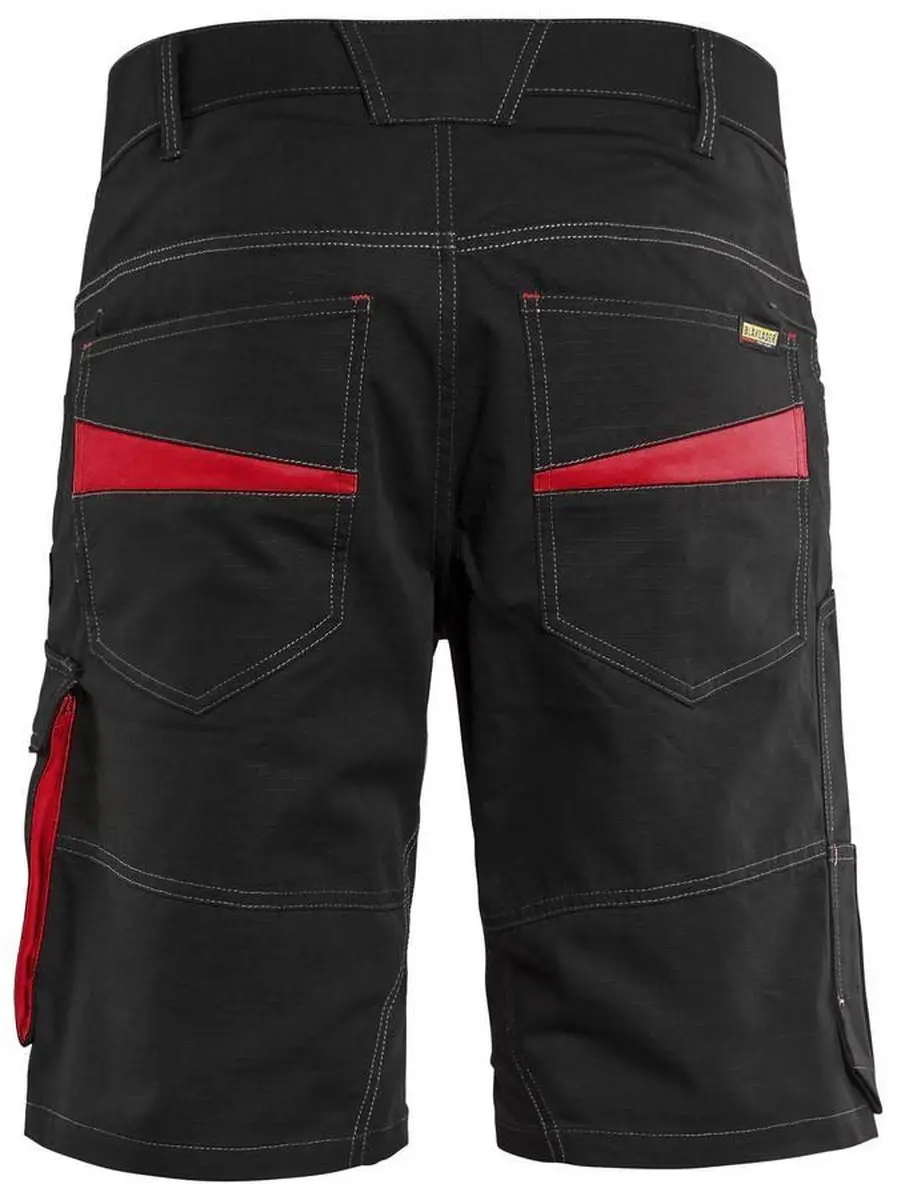 Blåkläder Werkshort 1499 - Maat 56 - Zwart/Rood
