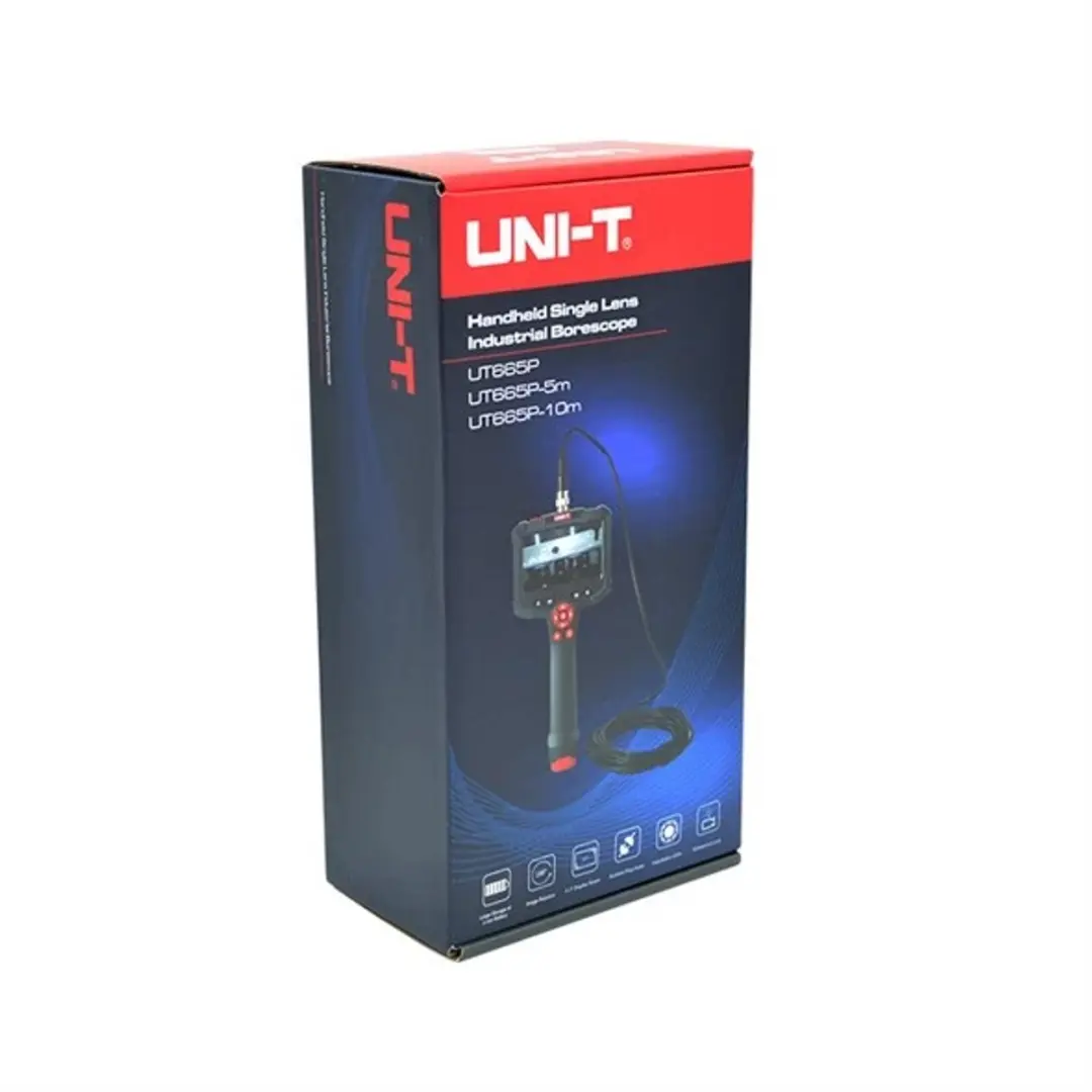 UNI-T UT665P Industriële Endoscoop 1m - 8mm - 4.3" HD - IP67 - Zwart