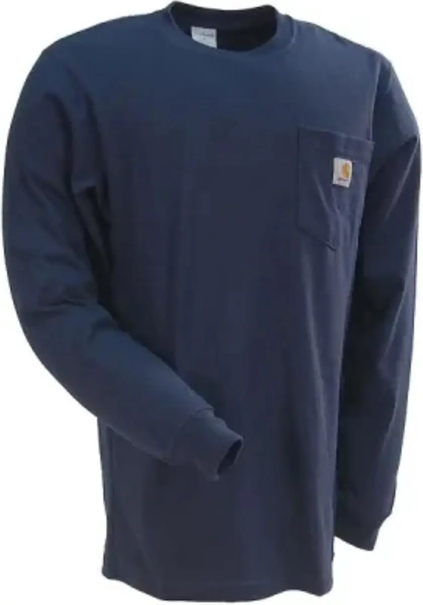 Carhartt K126 Heavyweight T-Shirt - XXL - Navy - afbeelding 6 van 6