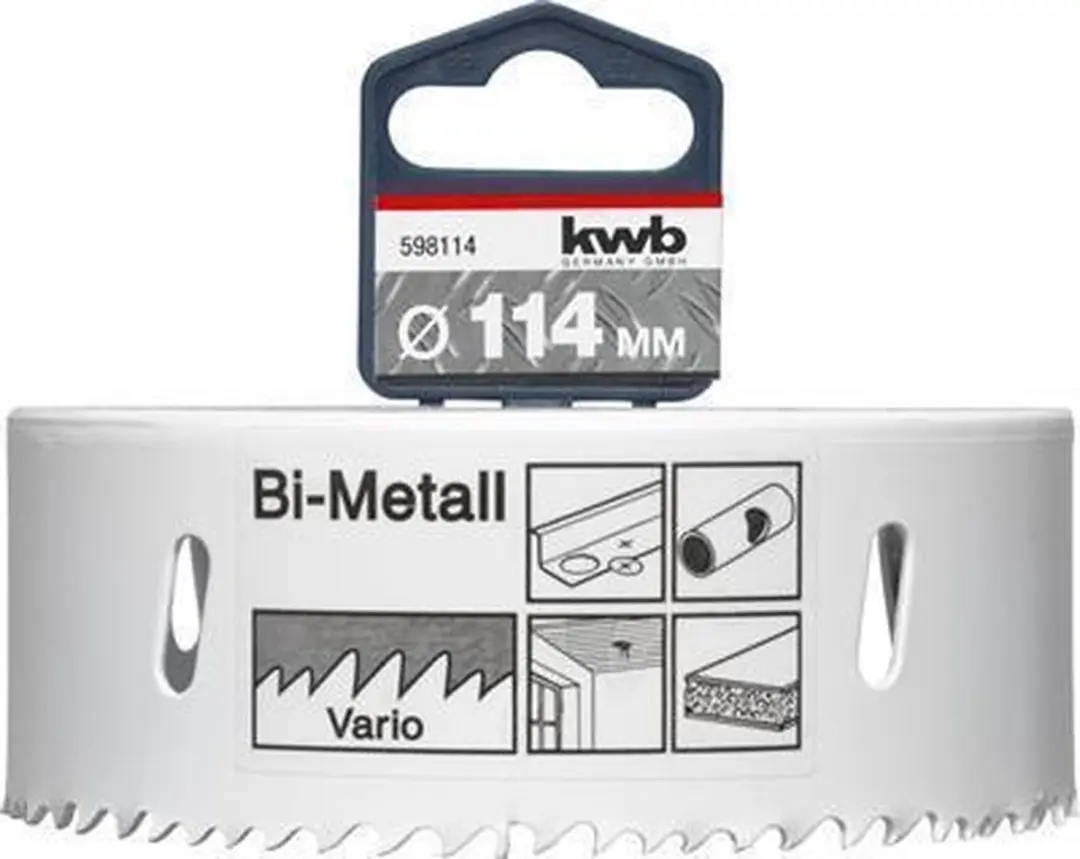 KWB Gatenzaag Bi-metaal HSS Ø114mm