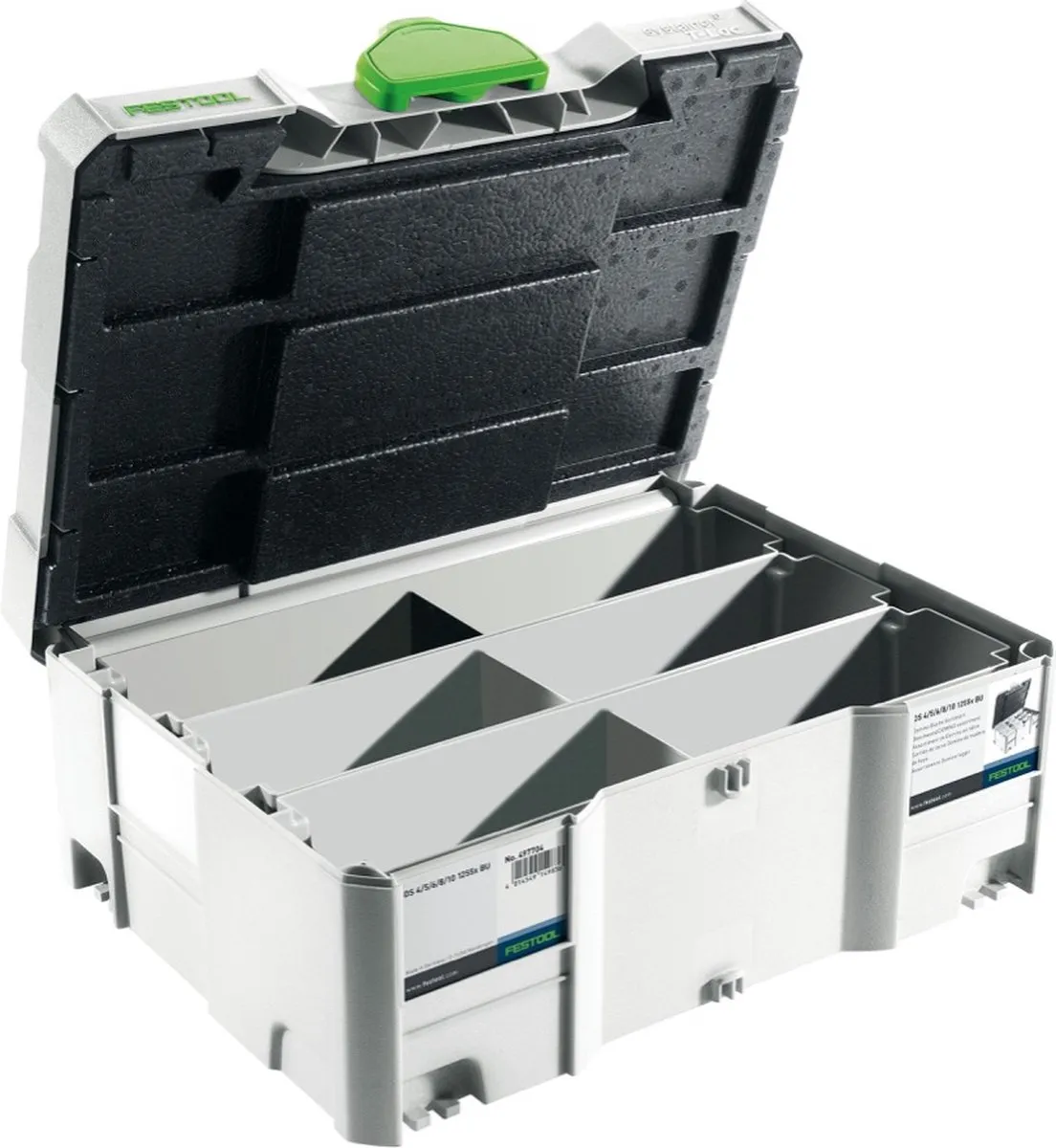 Festool Systainer T-LOC SORT-SYS 2 TL Domino 498889 - Grijs/Zwart