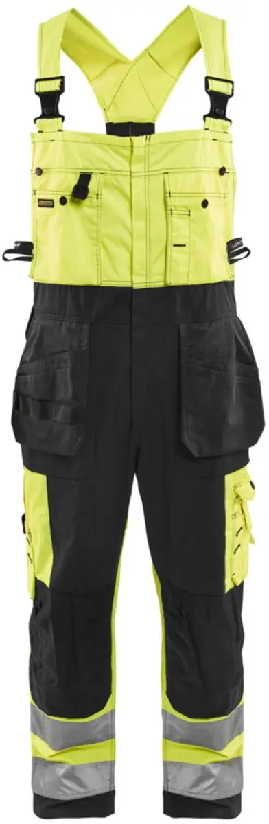 Blåkläder Bretelbroek High Vis 2603-1860 - 52 - Geel/Zwart