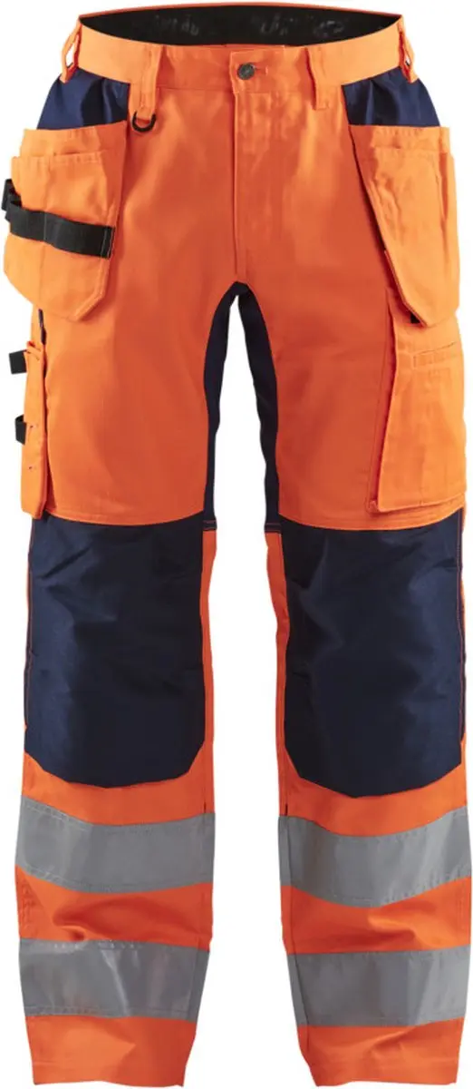 Blåkläder Werkbroek 1552-1811 High Vis - 92 - Oranje/Marineblauw