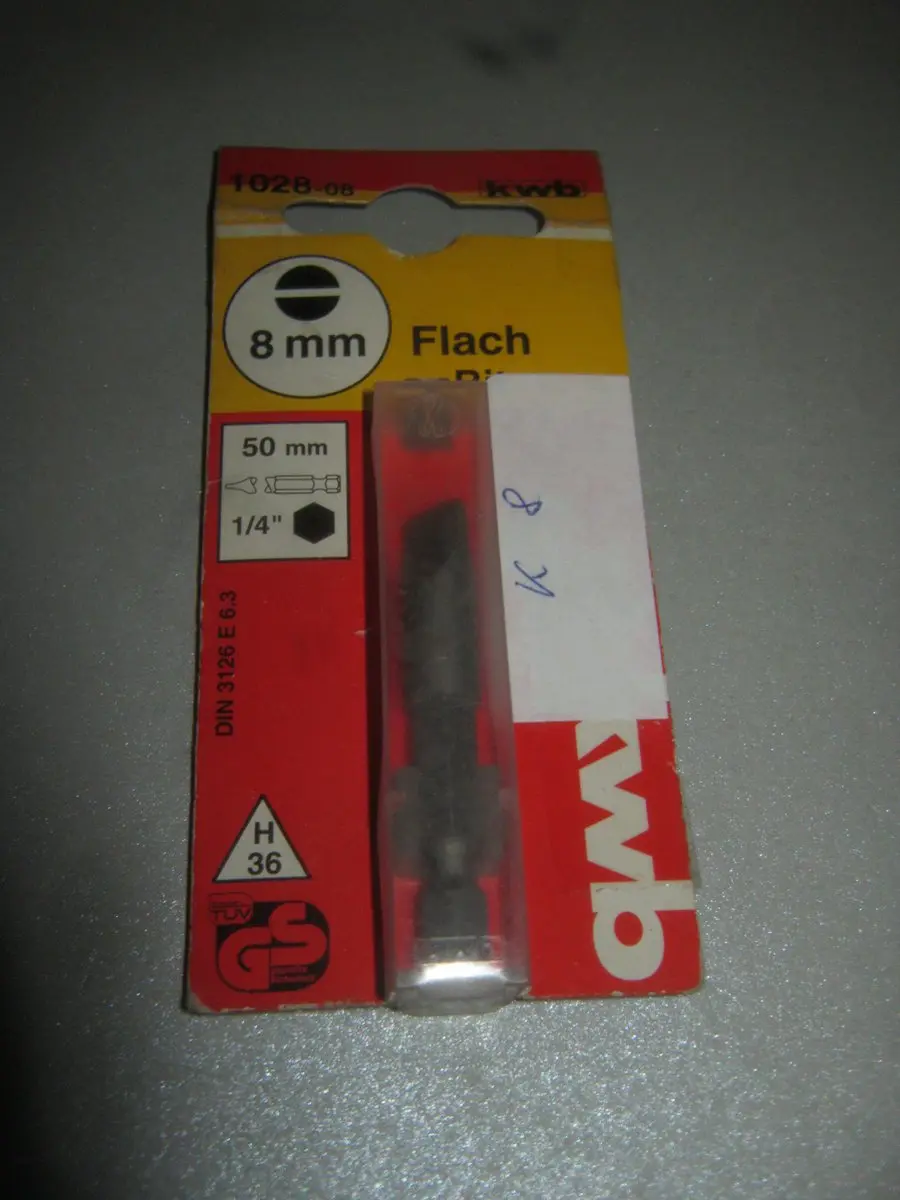 KWB professionele hardstalen vlakbit 8mm