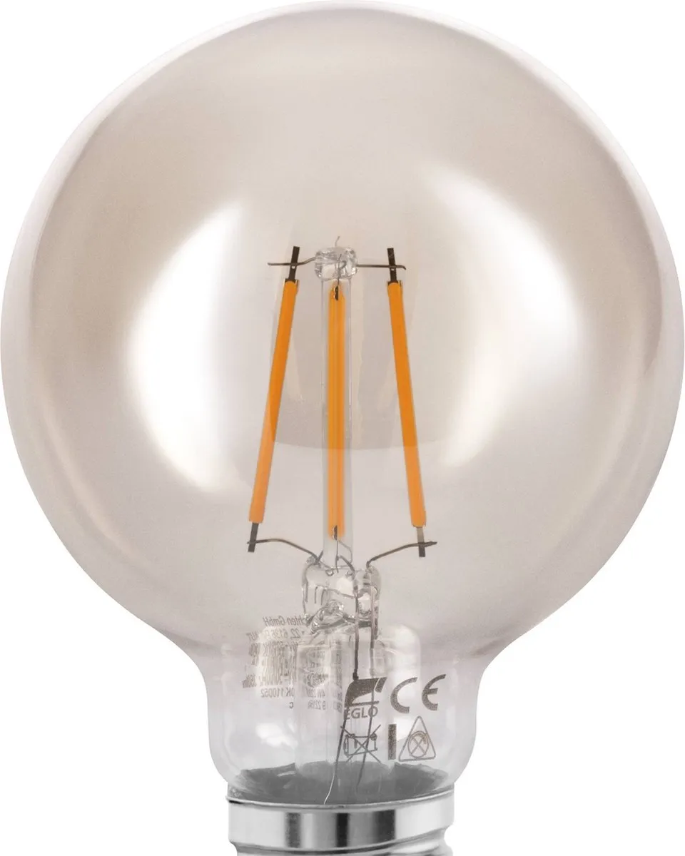 Eglo LED Lamp E27 Ø8cm - 350 Lumen - Amber - 2200K