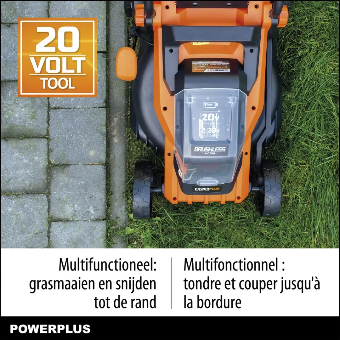 Powerplus Dual Power POWDPG75561 Accu Grasmaaier 340mm - 30L Opvangbak