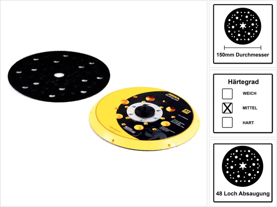 Mirka Steunschijf 150mm CEROS/DEROS/PROS 1975543 - Medium
