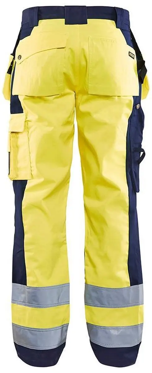 Blåkläder Werkbroek 1533-1860 High Vis Geel/Marineblauw - C60