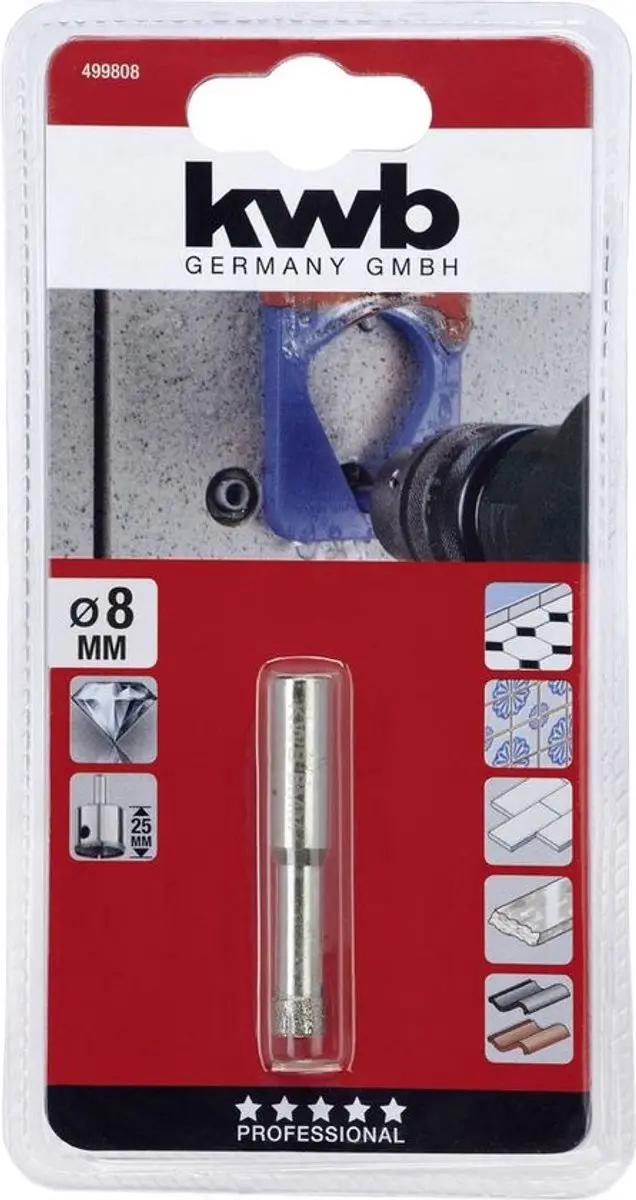 KWB Diamant Gatenzaag 8-25mm Zb - Metaal
