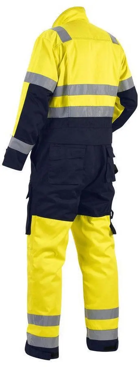 Blåkläder Overall High Vis 6373-1804 - 50 - Geel/Marineblauw
