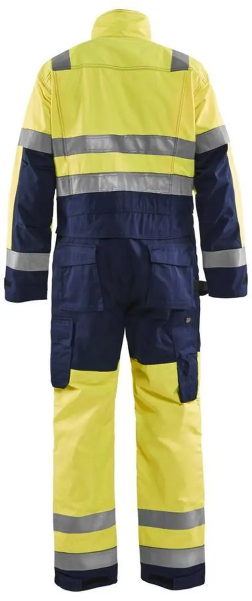 Blåkläder Overall High Vis 6373-1804 - 50 - Geel/Marineblauw