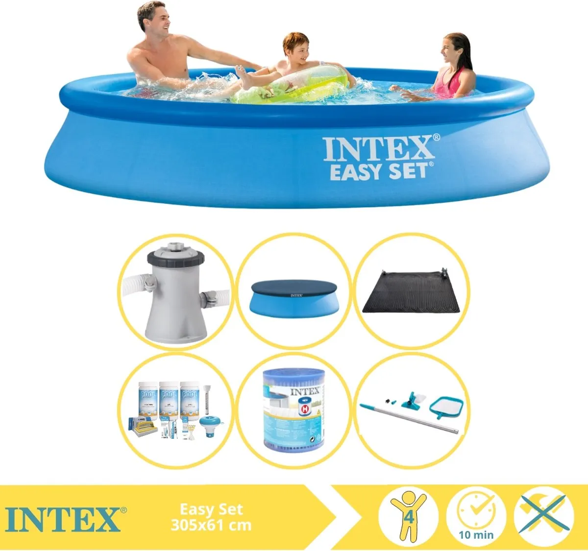 Intex Easy Set 28118GN Opblaaszwembad 305x61cm