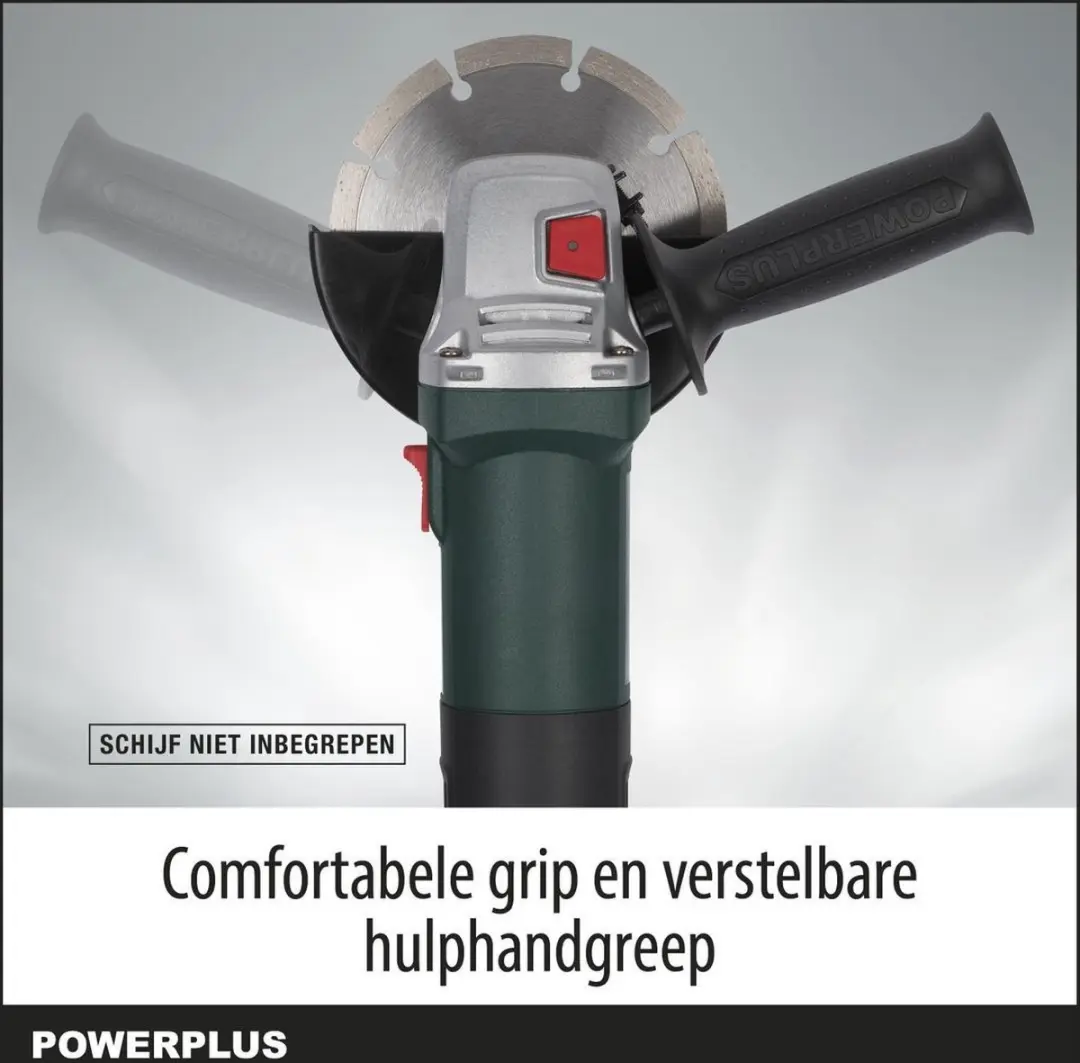 Powerplus POWP1020 Haakse Slijper 850W - 125mm