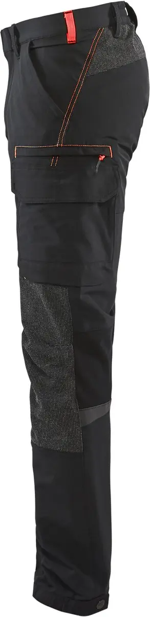 Blåkläder Service Werkbroek 1422-1645 - Maat 152 - Zwart/Rood
