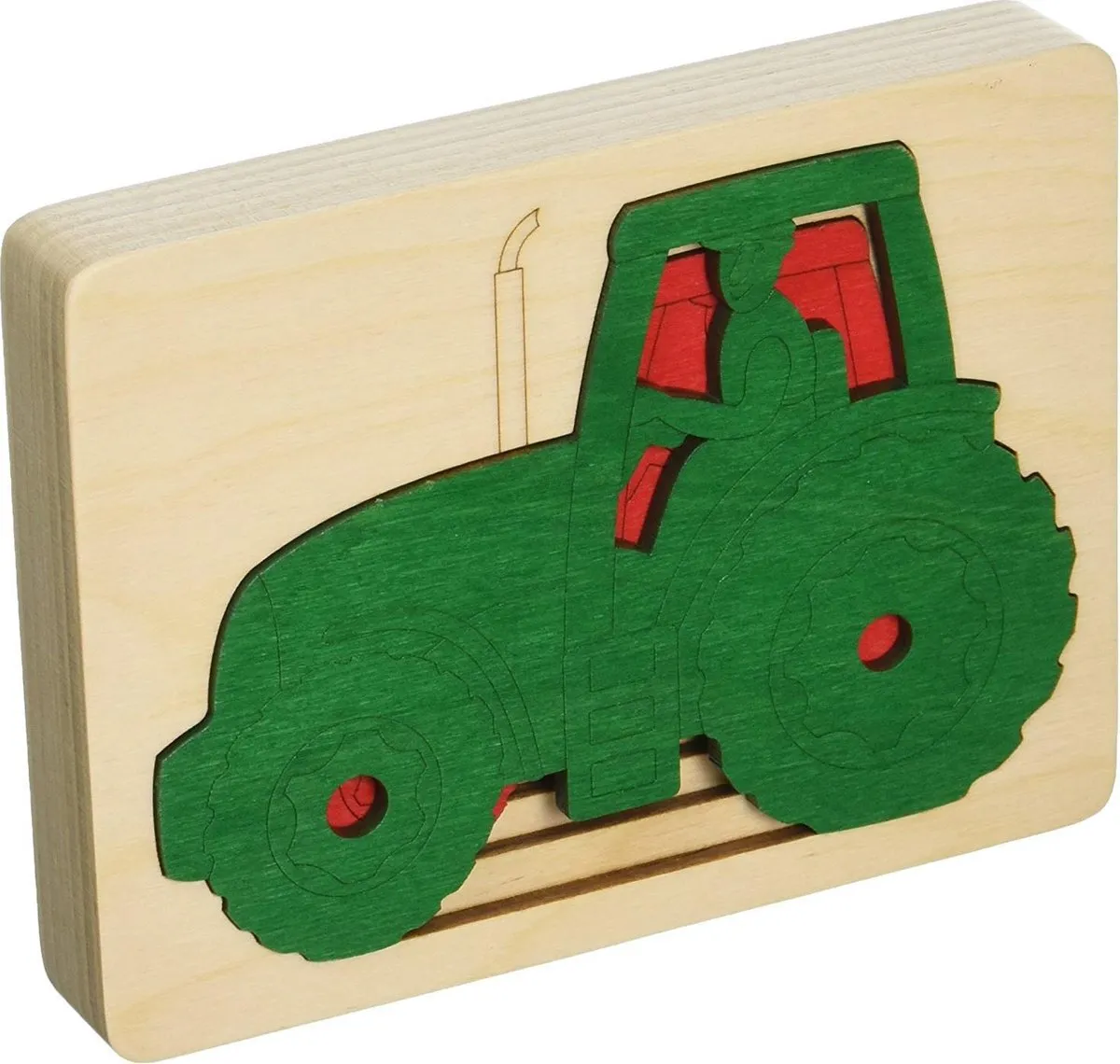Hape Five Tractors Junior Vormenpuzzel 6-delig - Multicolor
