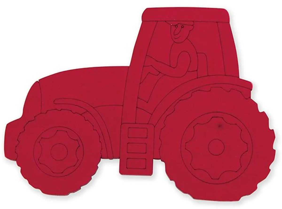 Hape Five Tractors Junior Vormenpuzzel 6-delig - Multicolor