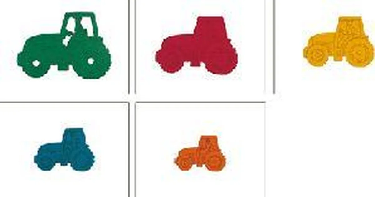 Hape Five Tractors Junior Vormenpuzzel 6-delig - Multicolor