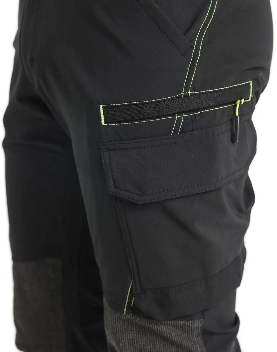 Blåkläder Service Werkbroek 1422-1645 C52 - Zwart/High Vis Geel
