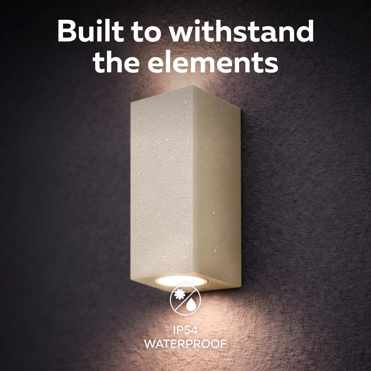 Calex Wandlamp Bergamo IP54 2x GU10 - 2 Stuks - Zwart