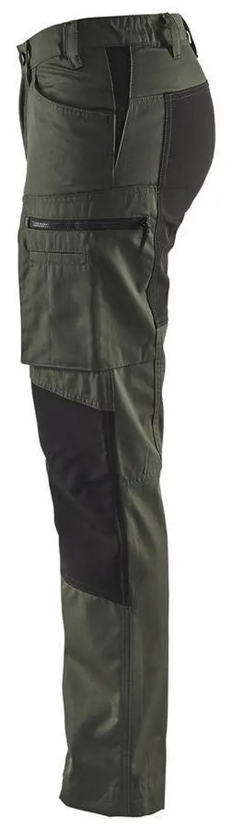 Blåkläder Dames Service Werkbroek Stretch 7159-1845 - 50 - Leger/Zwart