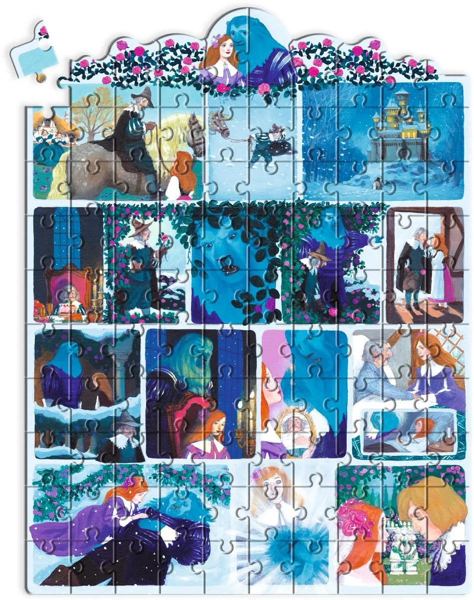 Djeco Puzzel Belle en het Beest 100 Stuks - Multicolor - afbeelding 2 van 5