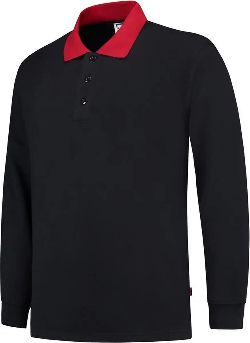 Tricorp Polosweater Contrast Navy-Rood - XXL