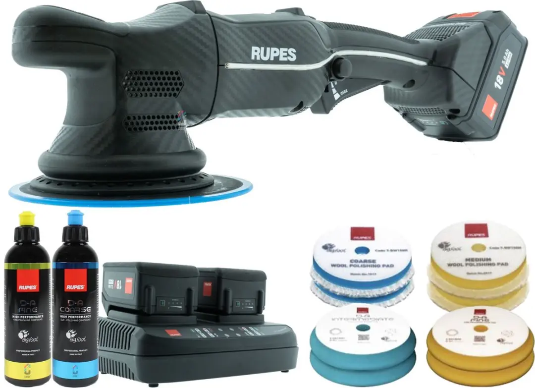 Rupes HLR21 iBrid Accu Polijstmachine 18V - BAS-set