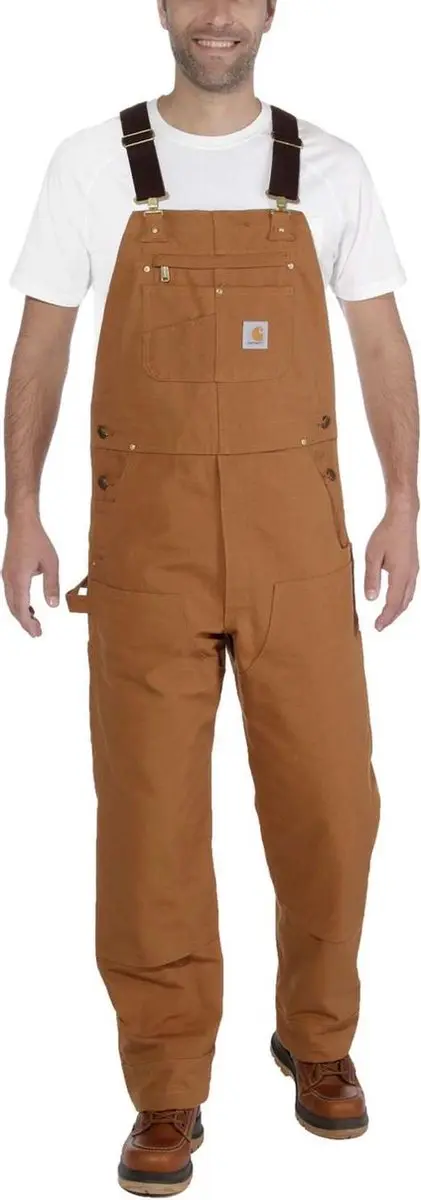 Carhartt Relaxed Fit Duck Bib Overall W32/L30 - Carhartt Brown