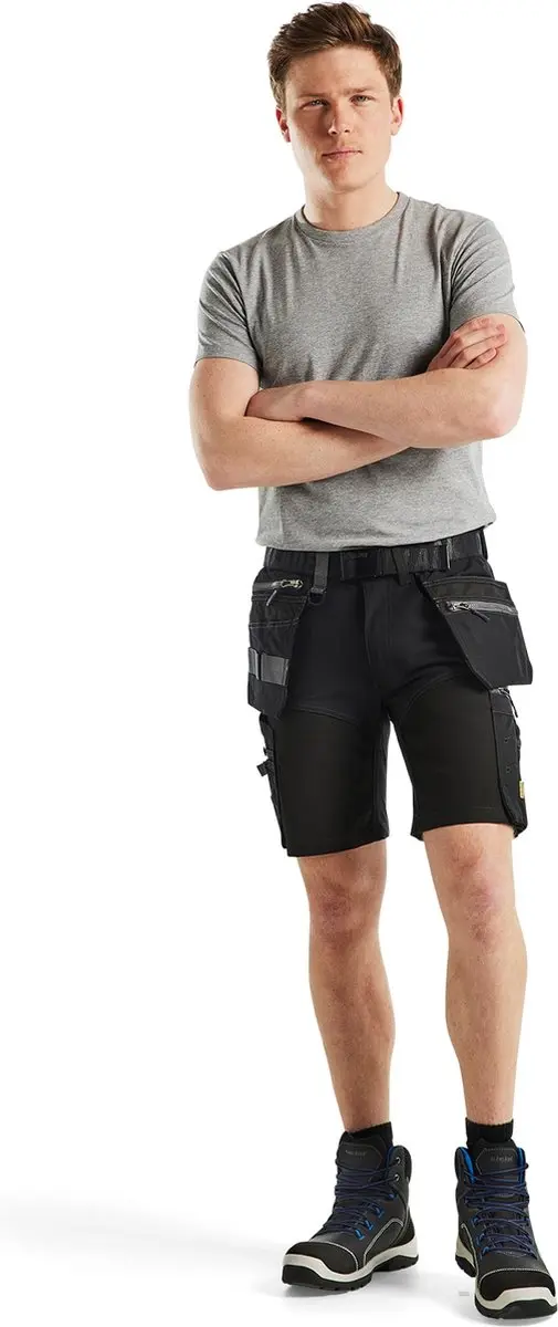 Blåkläder Short Stretch Werkbroek 15981343 - Maat 44 Zwart