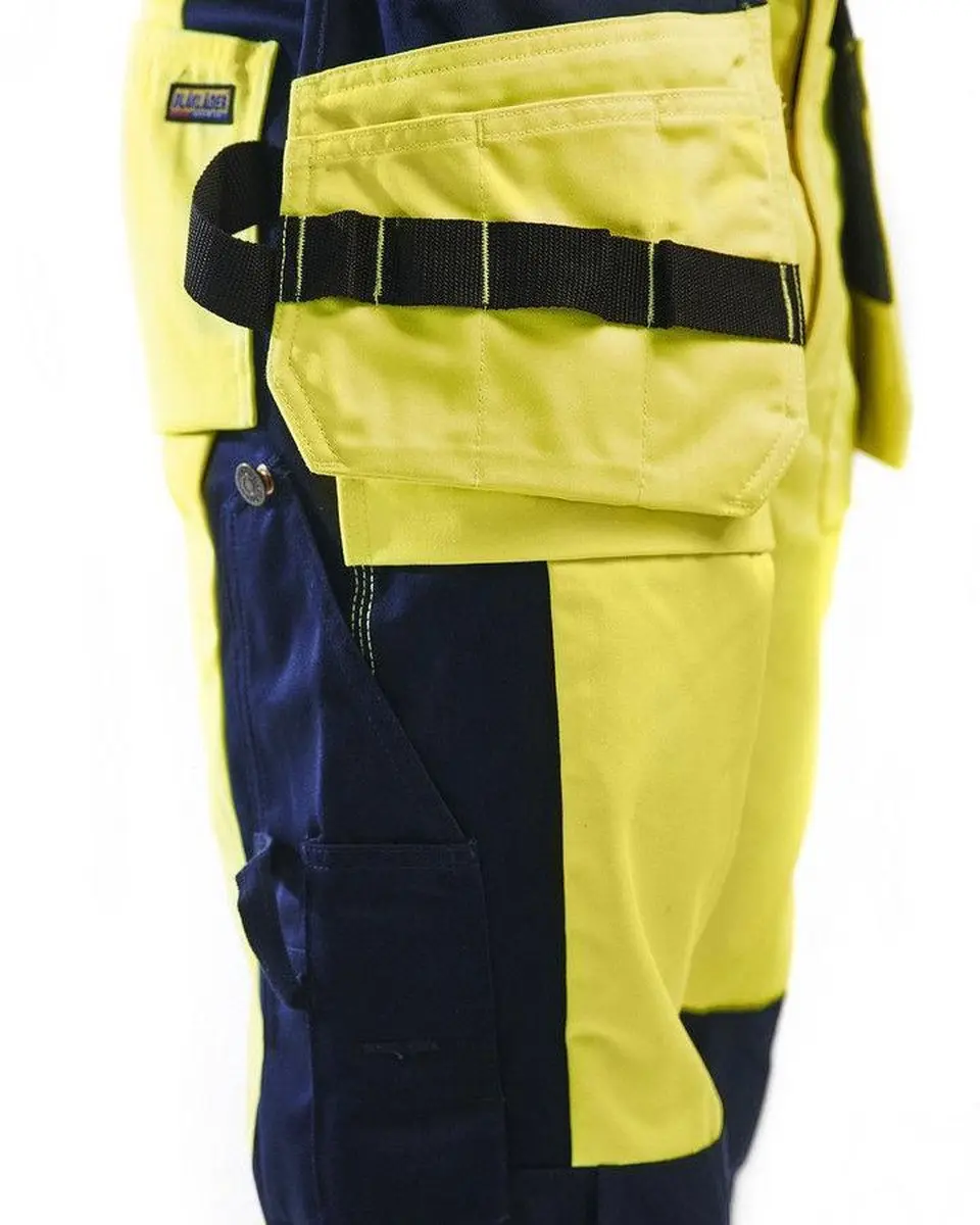 Blåkläder Werkbroek High Vis 1533-1860 - 54 - Geel/Marineblauw