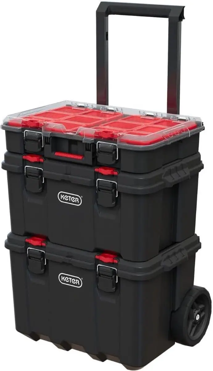 Keter Stack n Roll Gereedschapswagen 52,5x41x69,4cm