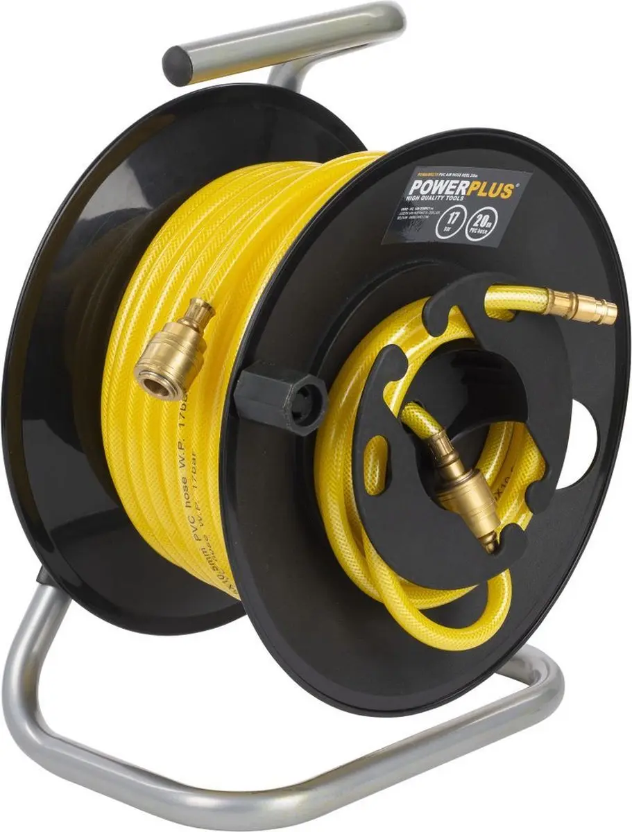 Powerplus POWAIR0210 Luchtslanghaspel 20m - 17 bar - PVC