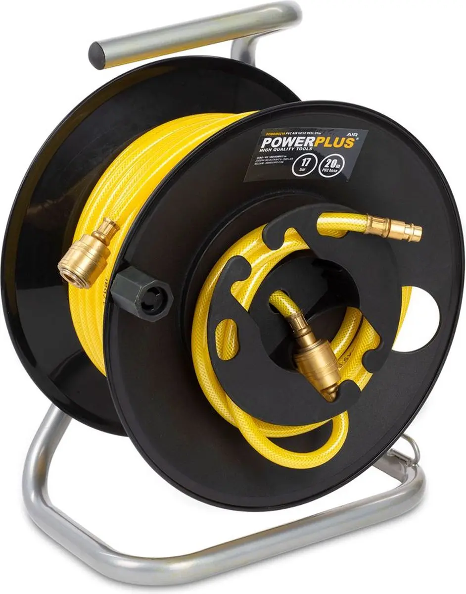 Powerplus POWAIR0210 Luchtslanghaspel 20m - 17 bar - PVC