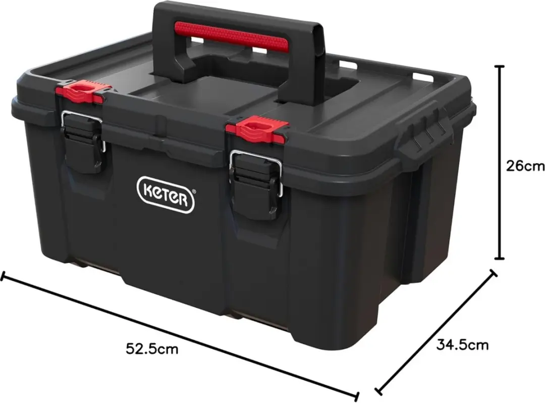 Keter Stack N Roll 251492 Gereedschapskoffer - 2-delig - Zwart
