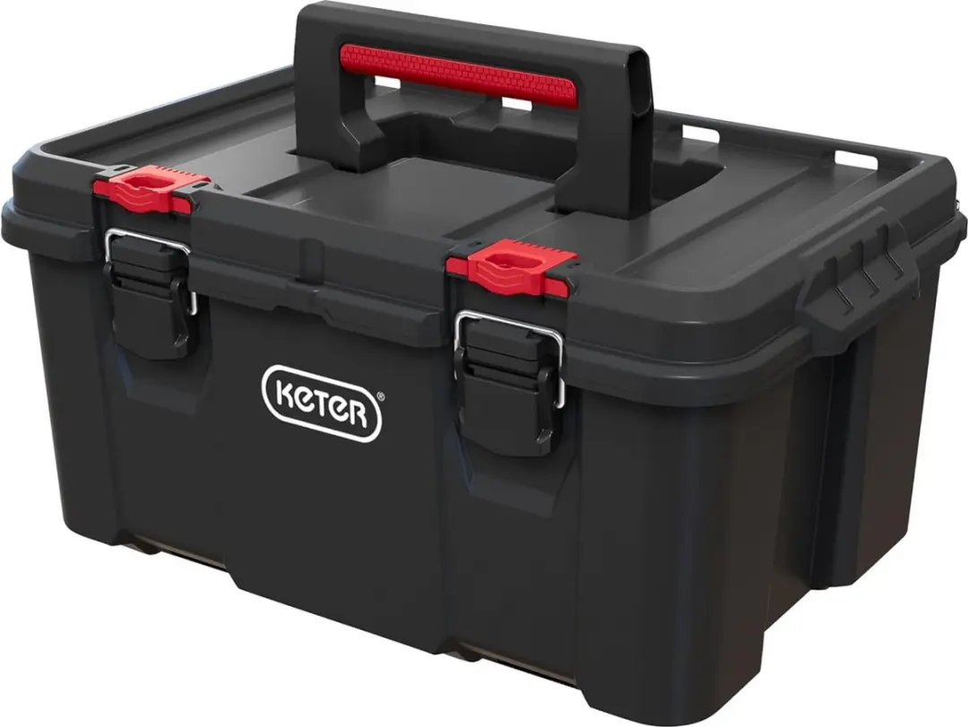 Keter Stack N Roll 251492 Gereedschapskoffer - 2-delig - Zwart