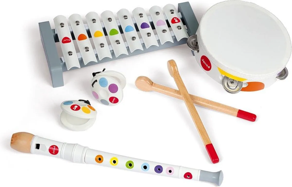 Janod Confetti Muziekinstrumenten Set - 4 Stuks