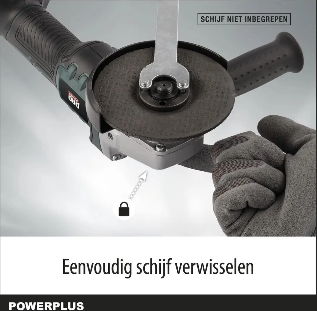 Powerplus POWPB20200 Haakse Slijper 20V - 125mm - afbeelding 6 van 6