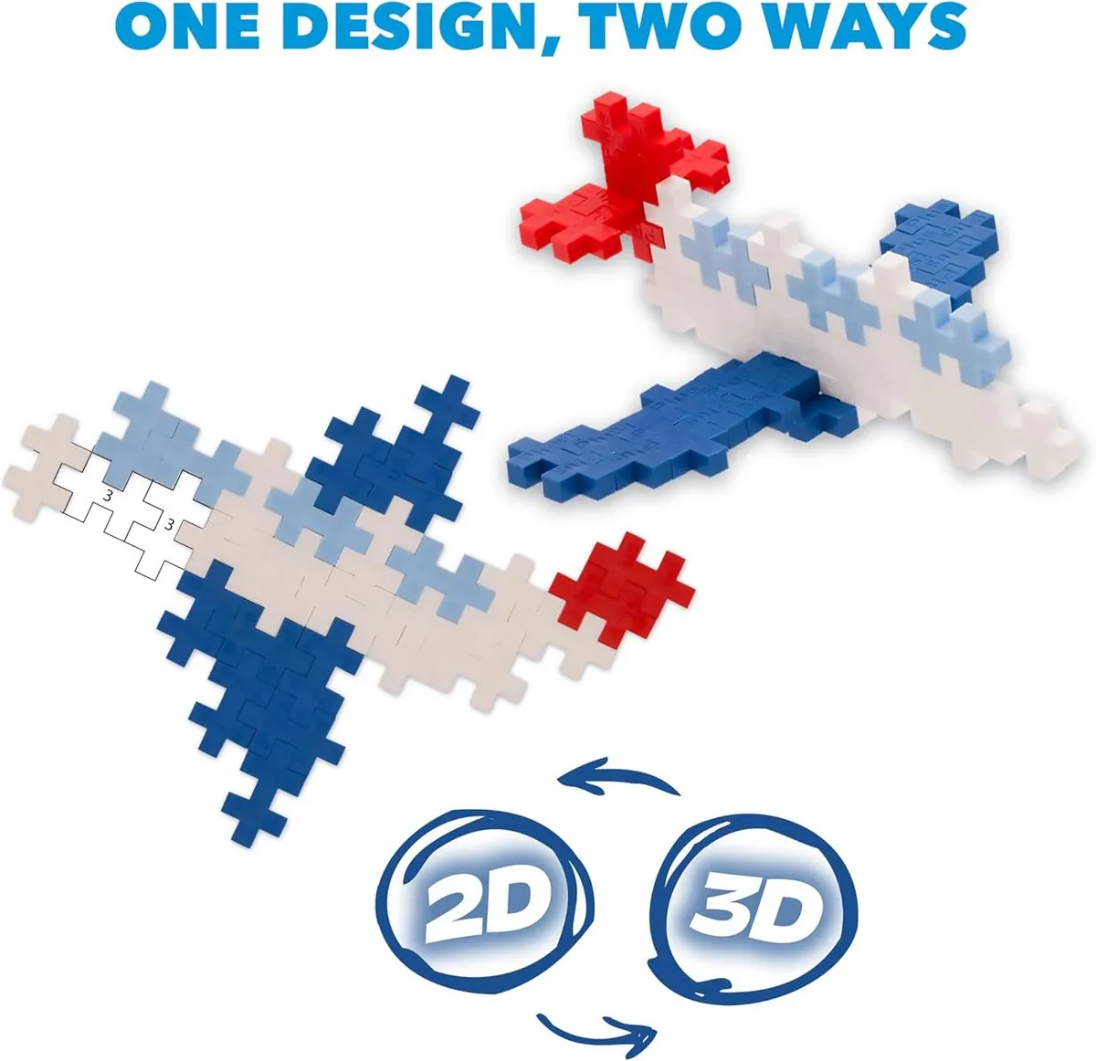 Plus-Plus Activity Pad Puzzel by Number Transport 3990 - 125 Stuks